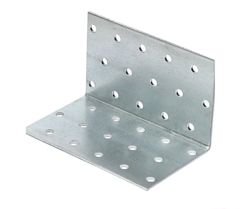 Уголок крепежный равносторонний 40х50х50 мм KUR белый цинк STARFIX,