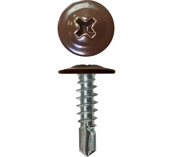 Саморезы прессшайба сверло 4,2*32 шок.-корич. (25 шт.)
