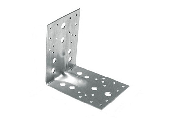 Уголок крепежный усиленный 65х90x90 мм KUU 2.5 мм белый цинк STARFIX, арт.SMP-45786-1