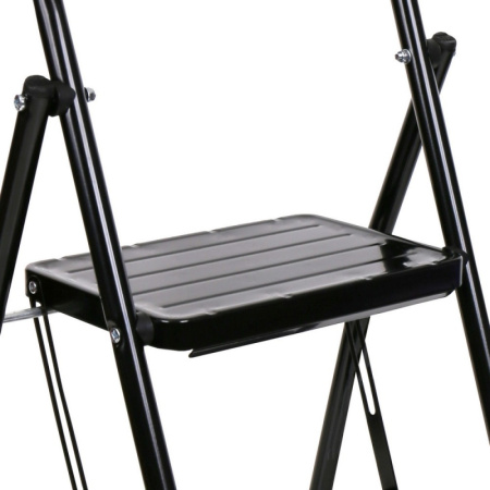 Стремянка с широкими ступенями СМШ2/Ч черный