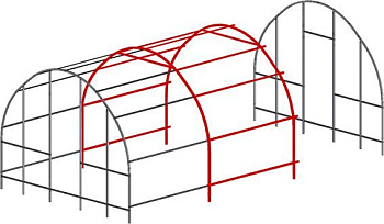Удлинение к теплице Садовод Элит - 40, 2м
