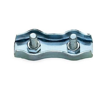 Зажим для стальных канатов 2 мм, двойной, оцинк. (шт)
