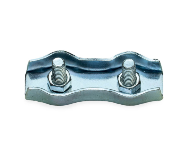 Зажим для стальных канатов 2 мм, двойной, оцинк. (шт)