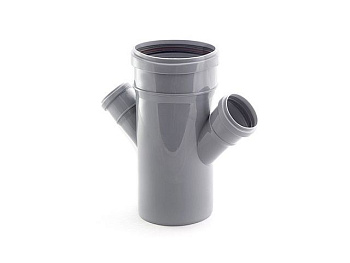 Крестовина для внутренней канализации 110/50/50*45 РосТурПласт, арт.36478