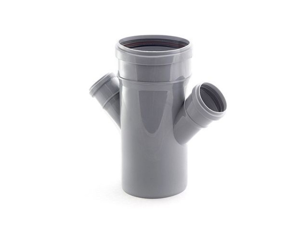 Крестовина для внутренней канализации 110/50/50*45 РосТурПласт, арт.36478