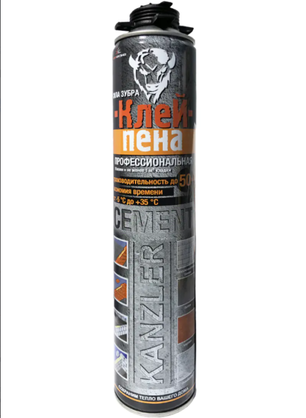 Клей-пена полиуретановая професс. KANZLER CEMENT  (850мл)