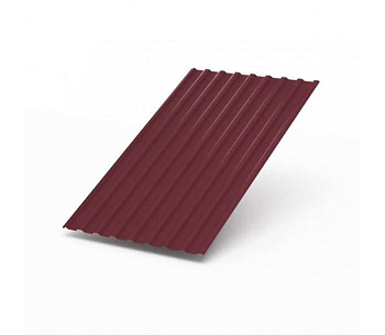 Профильный лист ПСА 20 (h=1,7м/b=1,15м/толщ.=0,4мм) Пэ-RAL3005 (бордовый) грунт серый