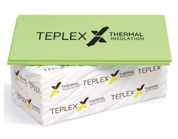 Плита ТЕПЛЕКС 1185х585х50мм S=0,694м2, плотность=25кг/м3