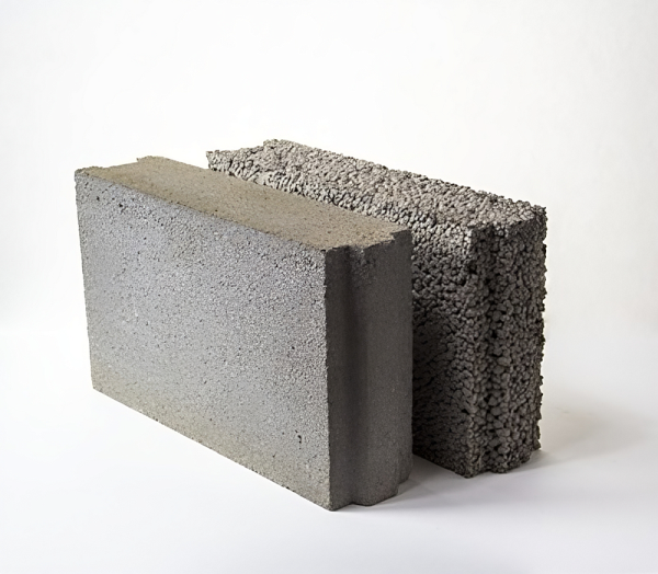 Керамзитобетонные блоки строительные для перегородок 400х100х240мм, толщ. стены=100мм