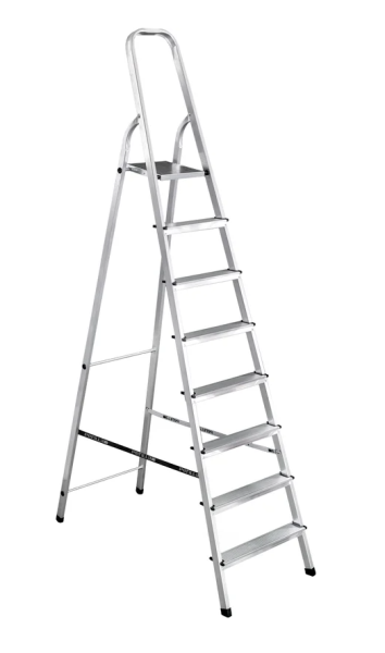 Стремянка алюминиевая 8-ми ступенчатая УФУК, 111108