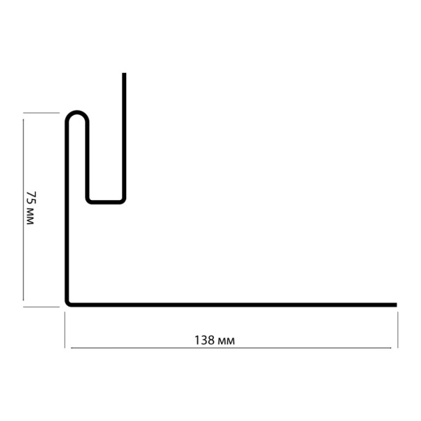 Сливная планка(ПВХ) бежевый