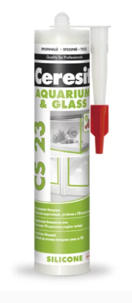 Силикон Ceresit CS23, стекольный прозрачный 280 мл.