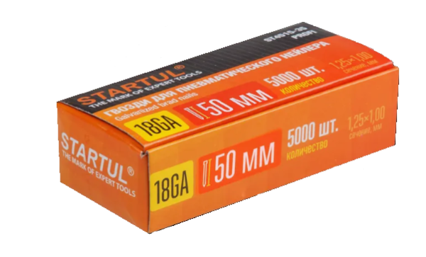 Гвозди тип 18GA 50мм (5000шт) STARTUL PROFI (ST4515-50)