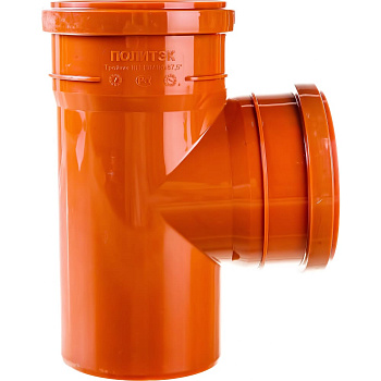Тройник для наружной канализации 160/160х87 РосТурПласт, арт.36506