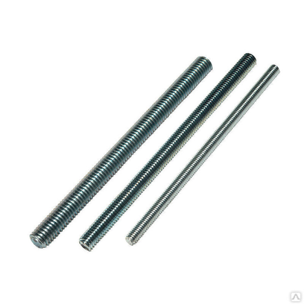 Шпилька резьбовая М8х1000мм, прочн. 4.8, цинк МОНТАЖ (с этик./1шт)