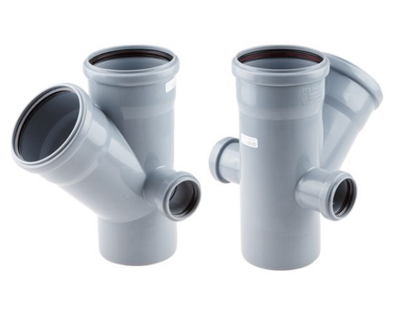 Крестовина для внутренней канализации 110/110х45/50/50 РосТурПласт, арт.19197