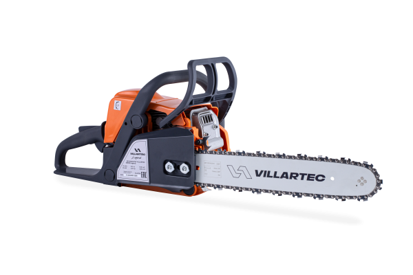Бензопила Villartec SB018 1,5кВт/2,0л.с (шина и цепь 35см, защитный кожух)