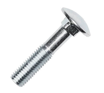 Болт мебельный 8х40, цинк, прочн. 4.8 DIN 603 (пакет/6шт)