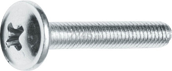 Винт М5х25 мм для мебельной фурнитуры, цинк DIN 967 (25 шт в зип-локе) STARFIX (SMZ1-67886-25)