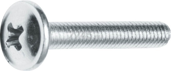 Винт М5х25 мм для мебельной фурнитуры, цинк DIN 967 (25 шт в зип-локе) STARFIX (SMZ1-67886-25)