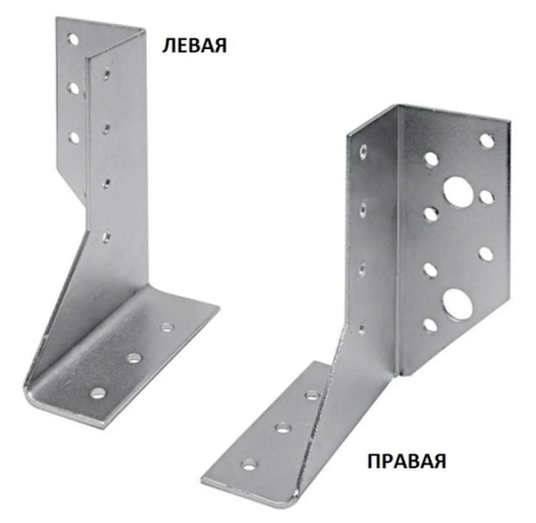 Опора балки левая 25х140х76мм UOB L белый цинк STARFIX, арт.SMP-46183-1