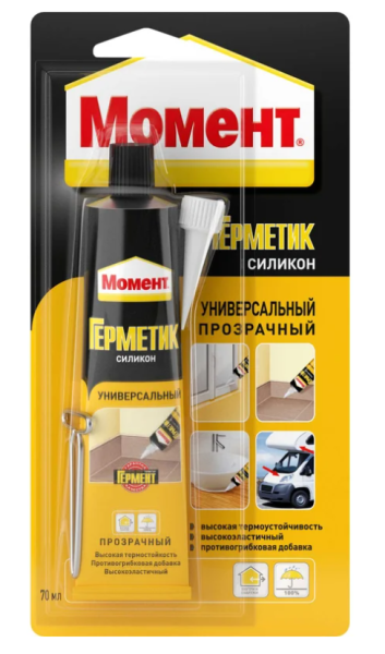 Момент герметик силиконовый Универсальный прозрачный 70мл