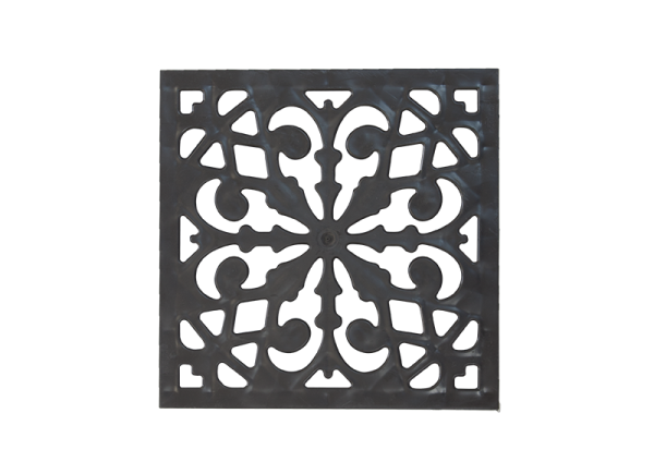 Решетка пластиковая декоративная к дождеприемнику (черный), ДИ02405000