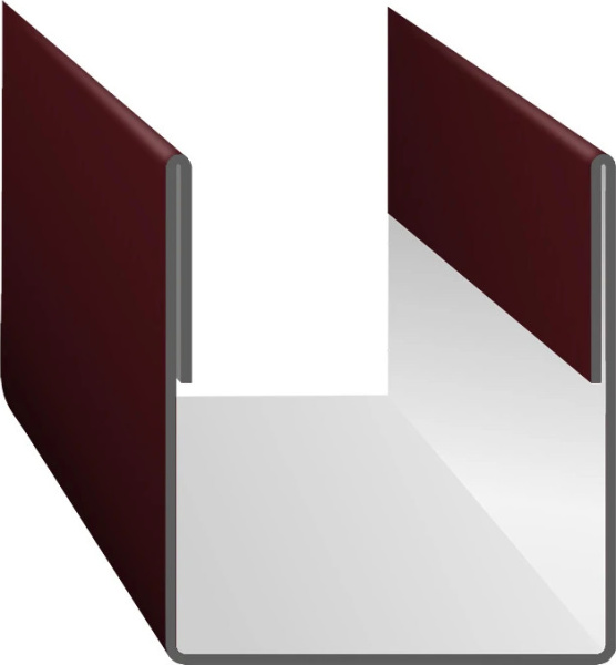 Планка торцевая (фасадная) на ПС20/ Эконом-Плюс-Пэ-RAL3005