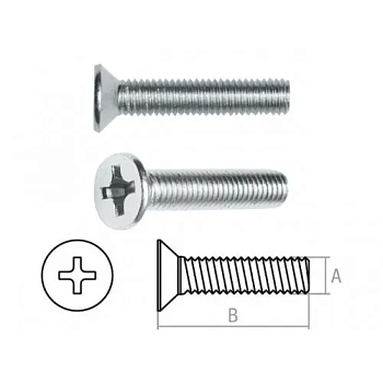 Винт М5х20 мм потай. головка, цинк, DIN 965 (25 шт в зип-локе) STARFIX (SMZ1-47826-25)