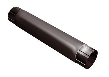 Труба соединительная D-90x1000 0.45 RAL8017 (коричневый)