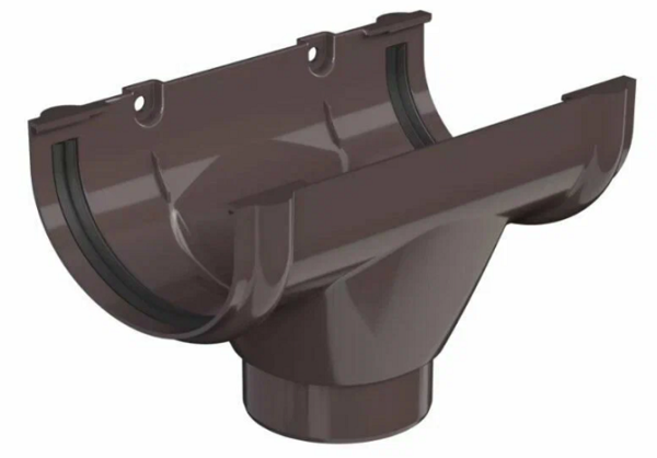 Воронка желоба темно-коричневый D-120/80мм (ТН Оптима)