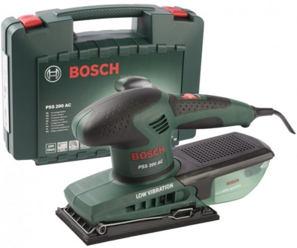Виброшлифмашина BOSCH PSS 200 AC в чем.
