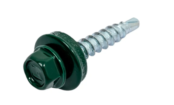 Саморезы 4,8х70 кров. KPcZP (6005) (зелёный)  (8шт)