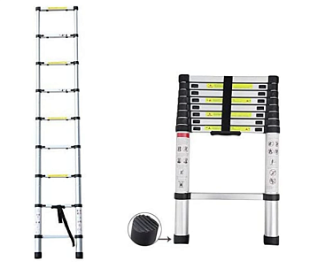 Лестница телескопическая 1-секционная алюминиевая 260см, 9 ступеней 6,4кг STARTUL (ST9734-026), арт.