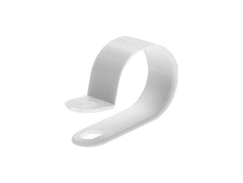 Серьга для кабеля 16 мм белая (50 шт в карт. уп.) STARFIX (SMC1-65315-50)