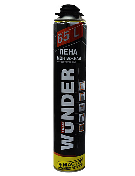 Пена монтаж. проф. Wunder Foam всесезонная 870мл