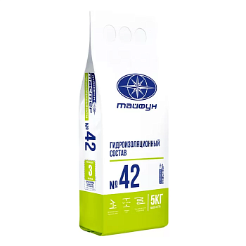 Тайфун Мастер №42 смесь жесткая гидроизоляционная 5 кг