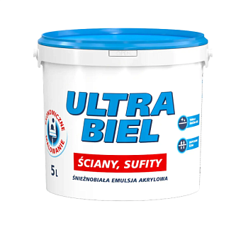 Краска акриловая для потолков Sniezka Ultra Biel 5л.