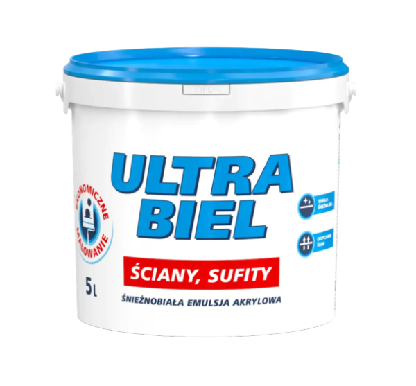 Краска акриловая для потолков Sniezka Ultra Biel 5л.