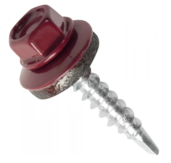 Саморезы 5,5х19 кров. KPcZP (3005) винно-красный (50шт)