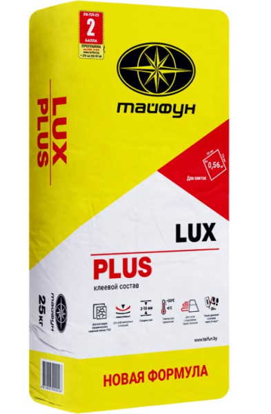 Клеевой облицовочный раствор ЛЮКС ПЛЮС 25кг
