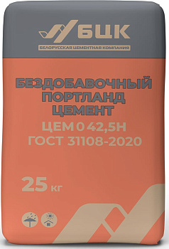 Портландцемент ЦЕМ I 42,5Н/марка 500 (Д0), 25кг
