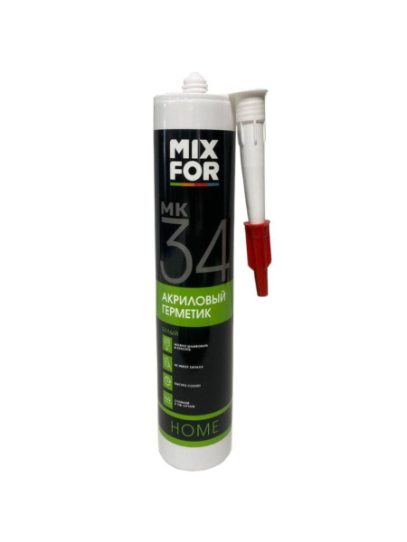 Герметик "MIXFOR MK34 Acrylic Sealant" 260мл белый