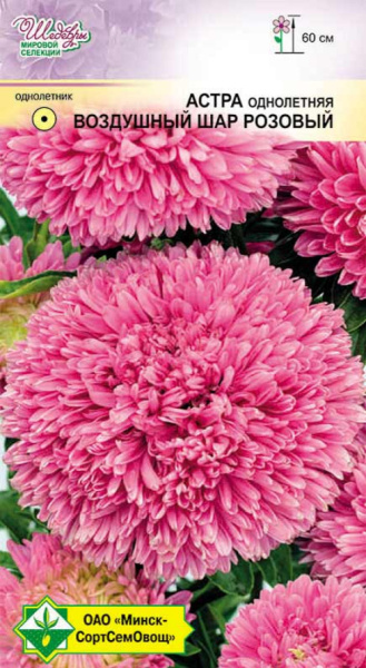 Астра Воздушный шар Розовый 0,1г.
