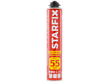 Пена монтажная профессиональная всесезонная STARFIX Gunfoam (750мл) (SM-88276-1)