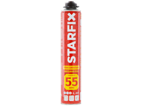 Пена монтажная профессиональная всесезонная STARFIX Gunfoam (750мл) (SM-88276-1)