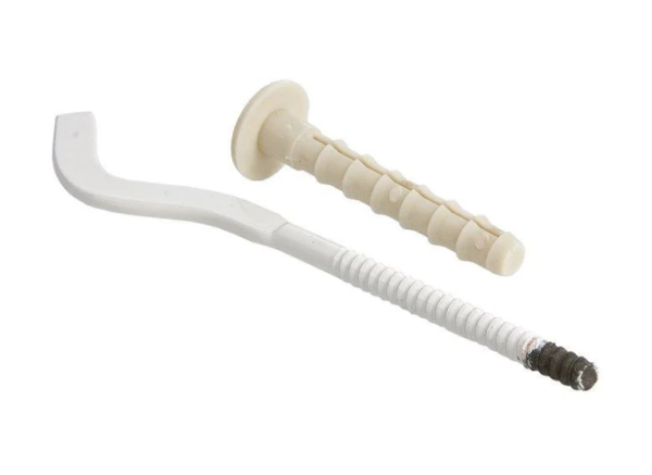 Кронштейн штыревой плоский с дюбелем для радиаторов 7,5х250мм, 2 шт., AV Engineering (AVE1803000A)