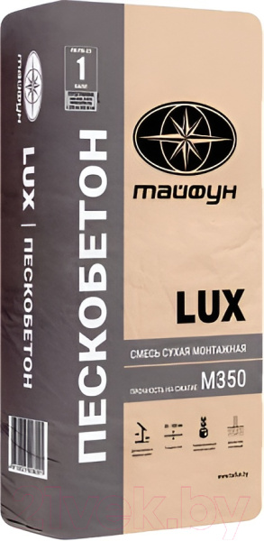 Смесь сухая монтажная "LUX ПЕСКОБЕТОН М350" 25кг