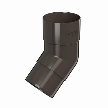 Колено трубы темно-коричневый D-80мм/135° (ТН Оптима)