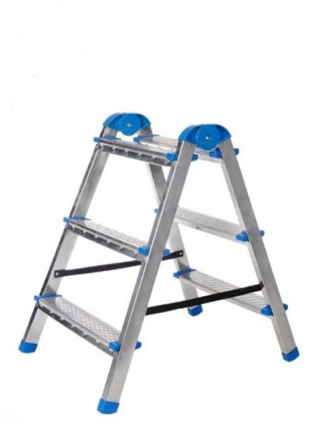 Стремянка AZK B2 TwoSide Pro 2ст, стальная оцинкованная, 2 секции, LDTH-02.02